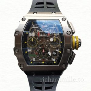 Richard Mille RM011 Men Automatic Rubber Band Watch