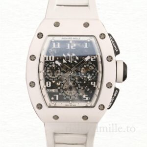 Richard Mille RM011 Men Automatic Ceramics Bezel Transparent Dial Watch