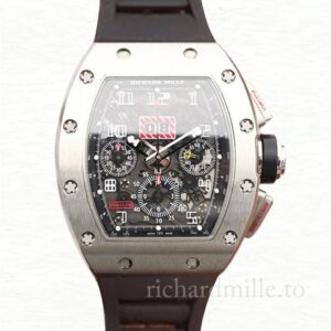 Richard Mille RM011 Automatic Men Rubber Band Transparent Dial