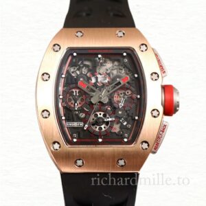 Richard Mille RM011 Automatic Men Watch Transparent Dial