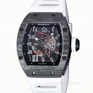 Richard Mille RM 010 Automatic Men Watch Rubber Band Transparent Dial