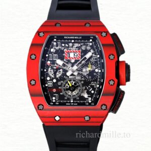 Richard Mille RM 011 Automatic Men Watch Transparent Dial Ceramics Bezel