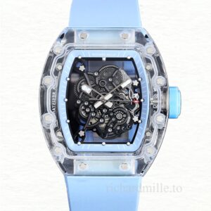 Richard Mille RM 055 Men Automatic Acrylic Transparent Dial Watch